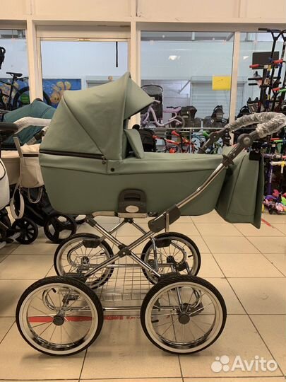 Коляска 2в1 Roan Coss Classic Хром 14 диаметр