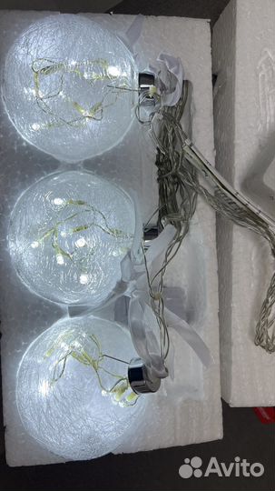 Светодиодный светильник гирлянда шары led