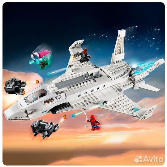 Конструктор Марвел Реактивный самолет Старка