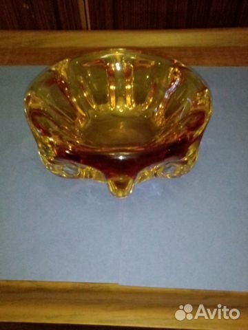 Пепельница. Цветной хрусталь. СССР