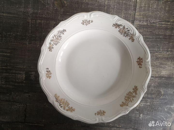 Taрелки супoвыe Walbrzyсh, 6 шт., Старая Польшa