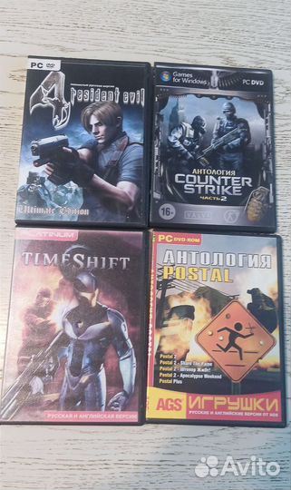 Компьютерные игры диски для пк и ps2, цена за все