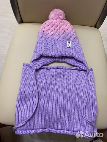 Комплект шапка, шарф