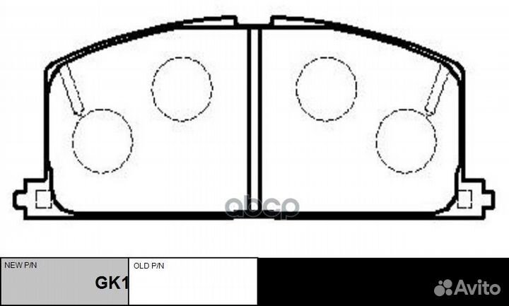 Колодки тормозные Toyota Camry 82-88Carina 1.6