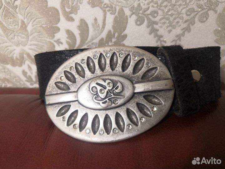 Итальянский ремень из натуральной кожи