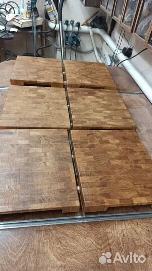 Торцевая разделочная доска из дуба