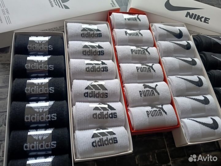 Носки Nike Adidas Reebok Lacoste