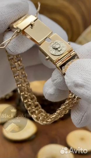 Золотой браслет Фараон-Лев
