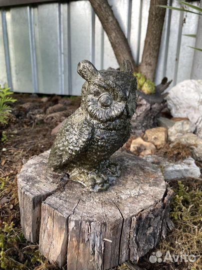 Сова из бетона. Декор для сада