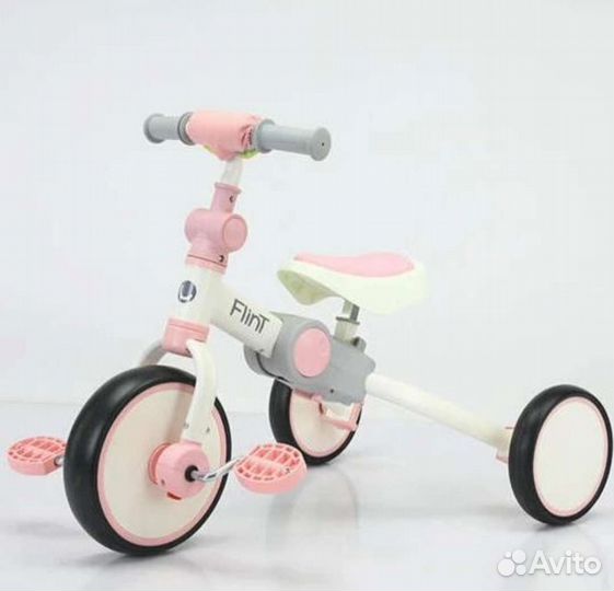 Велосипед- беговел 4/1,розовый