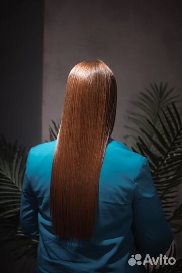 Кератиновое выпрямление волос