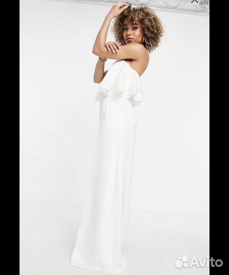 Новый Комбинезон ASOS праздничный атласный свадьба