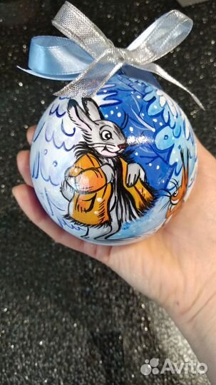 Ёлочные игрушки,ручная роспись