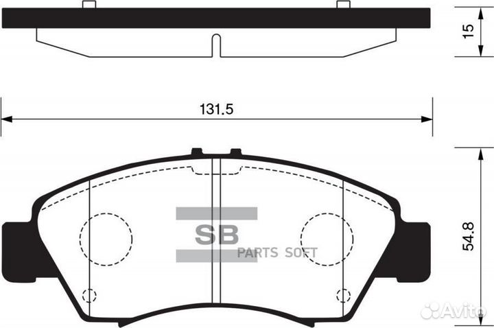 Sangsin brake SP2032 ррр»ррґРєРё срсррррср honda civic 1.3-1.6 91-01/jazz 1.2/1.4 02- РїрсррґррёР SP