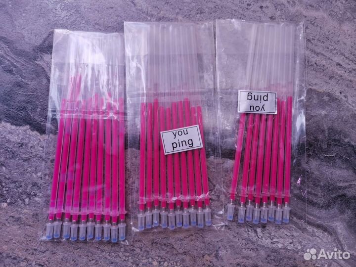 Стержни гелевая ручка цветные 153шт