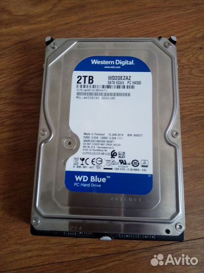 Жесткий диск 2тб WD 2019 года. Почти новый