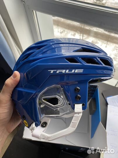 Хоккейный шлем true dynamic pro 9 синий, размер М