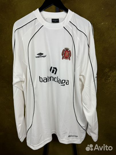 Balenciaga Paris Soccer Long Sleeve White