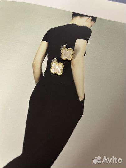 Серьги в стиле Van Cleef