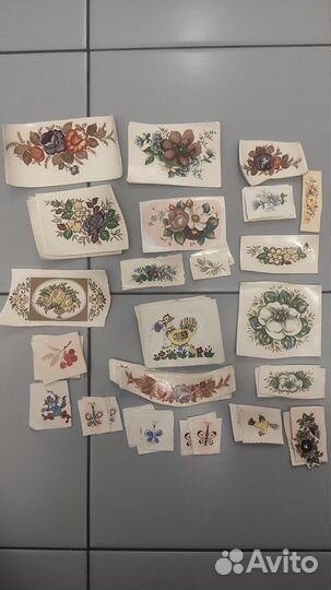 Деколь на посуду Пролетарий винтаж