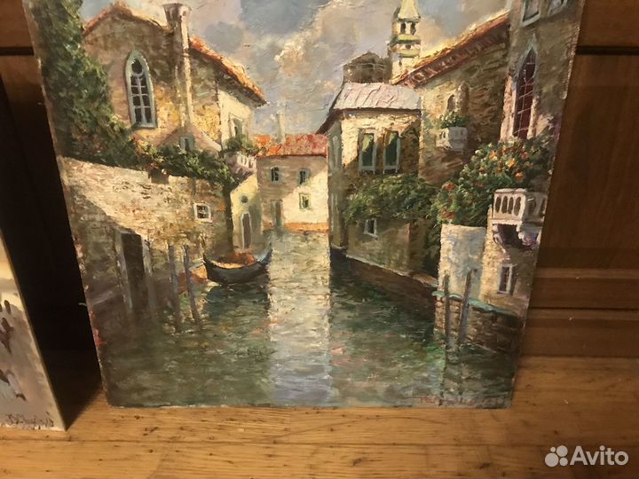 Картина холст масло Венеция