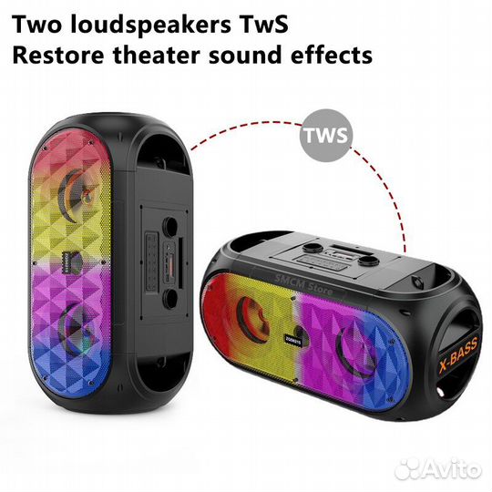 Портативная акустическая караоке система ZQS-6215