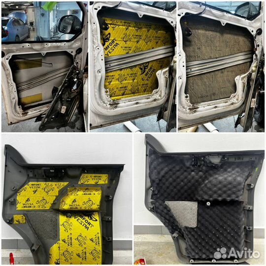 Шумоизоляция дверей,шумоизоляция авто премиум