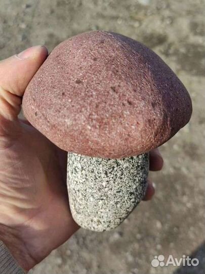 Грибы из натурального камня