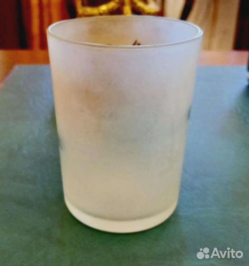 Стакан старинный матовое стекло
