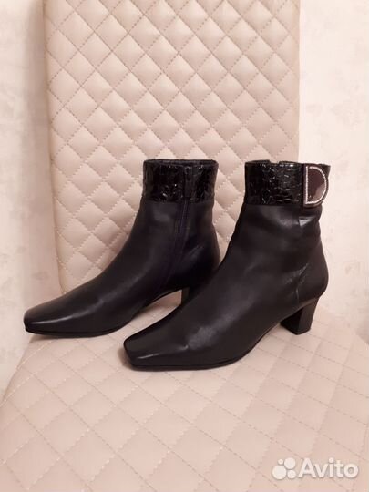 Ботильоны сапоги натуральная кожа destra