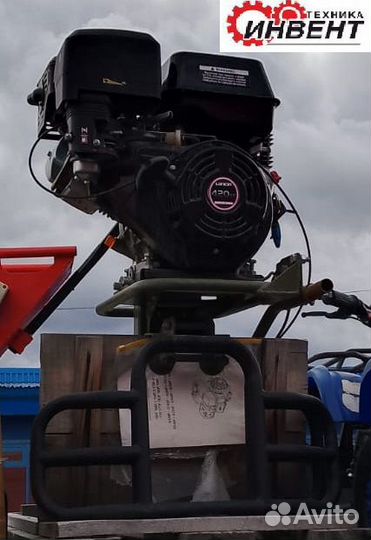 Мотор болотоход лодочный Бурлак 15 л.с