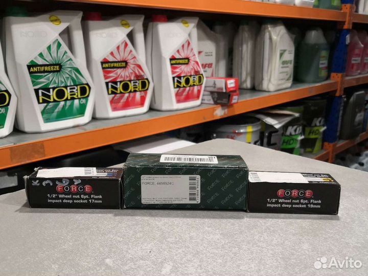 Головка ударная 17мм 6-гранная 1/2DR лит дис force