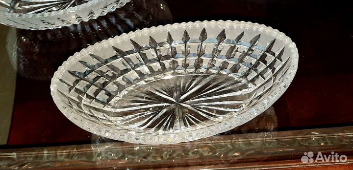 Хрустальная конфетница СССР