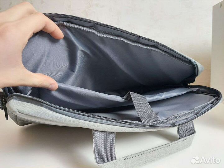 Новая сумка для ноутбука 15.6 серая