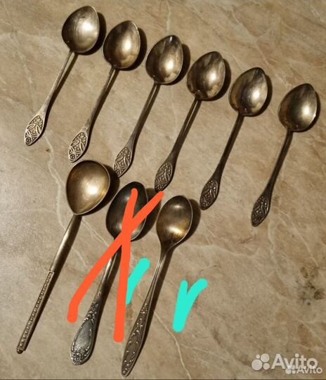 Ложки СССР мельхиоровые