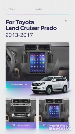 Toyota lс Prado teyes tpro android магнитола tesla