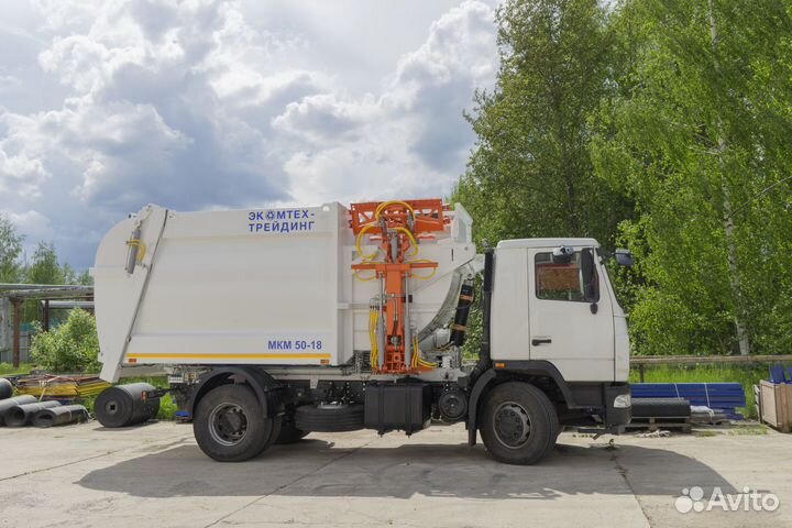 Мкм-50-18 на шасси маз 534025-585-013, мусоровоз