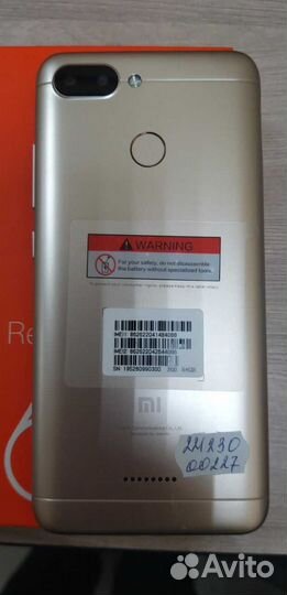 Xiaomi Redmi 6, 3/64 ГБ