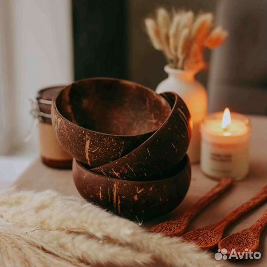 Кокосовая посуда (пиалы)