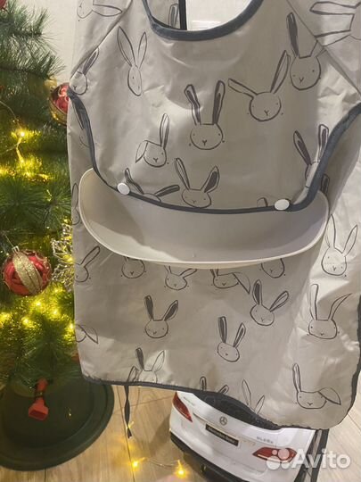 Непромокаемый нагрудник для кормлен и творчества