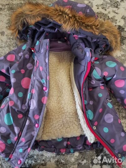 Зимний костюм для девочки 92