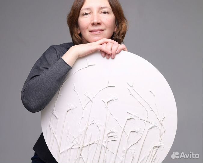 Интерьерное панно. Ботанический барельеф