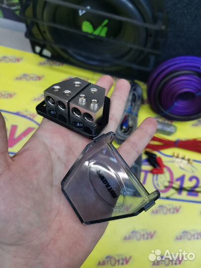 Автозвук полный комплект новое саб усь дины монобл