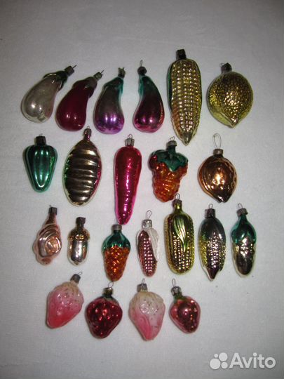 Ёлочные игрушки СССР редкие, большое количество