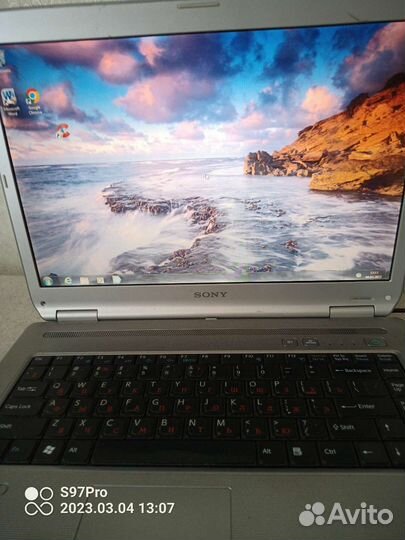Ноутбук sony vaio vgn-nr498e