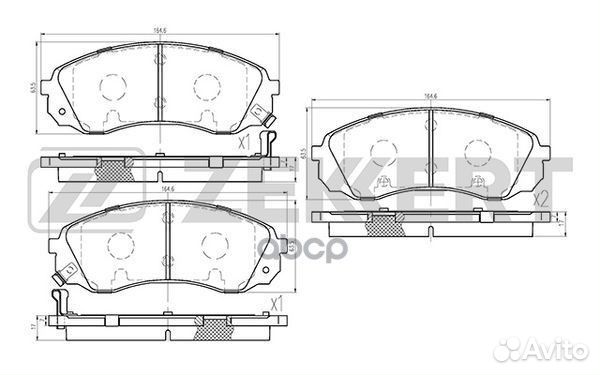 Колодки торм. диск. передн. Hyundai H-1 Cargo 0