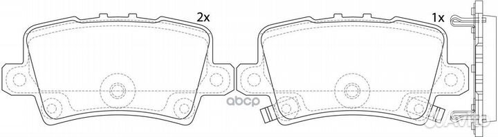 Колодки тормозные honda civic viii Hatchback 06