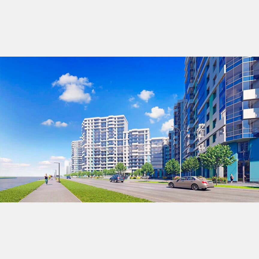 2-к. квартира, 73 м², 2/20 эт.