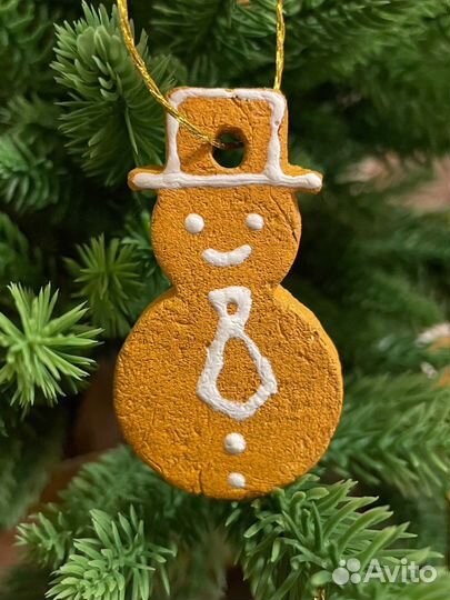 Елочные игрушки ручной работы «Пряники»