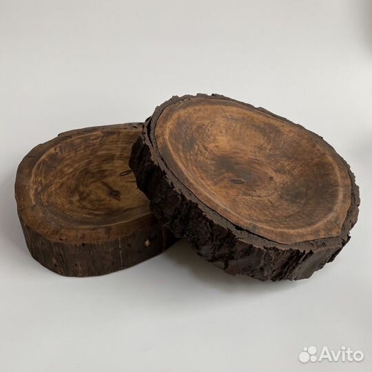 Деревянная тарелка блюдо из спила